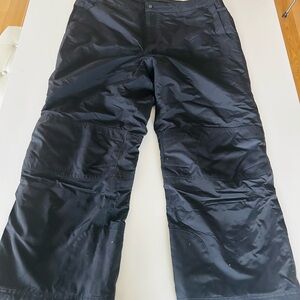 Lands' End Women's Plus Size Black Wide Leg Ski Pants